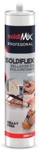 Soldimix - Sellador Poliuretano  - Cod. 054049 - Gris - 300 ml