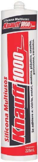 Knauf - Silicona Multiusos 1000 - Cod. 002841 - Negro - 225 ml