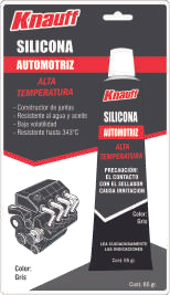 Knauf - Silicona Automotriz - Cod. 002856 - Gris - 85 gr.