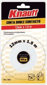 Knauf - Cinta Doble Contacto - Cod. 002848 - 12mm x 1.5m 