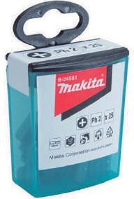Makita - Juego Puntas Phillips - Cod. 167123 - PH2 x 25 Pzas.