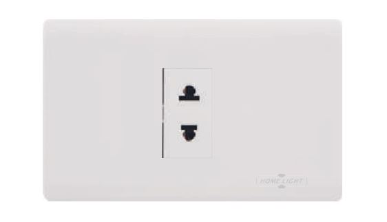 Home Light Deluxe - Tomacorriente Simple - Cod. 046385 - Empotrar