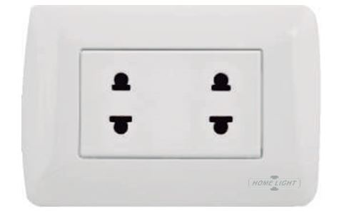 Home Light Luxury - Tomacorriente Doble - Cod. 046334 - Empotrar