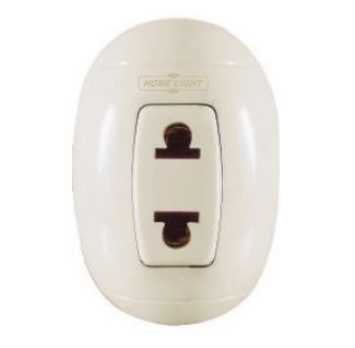 Home Light - Tomacorriente Simple - Cod. 046199 - Sobreponer