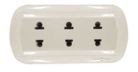 Home Light - Tomacorriente Triple - Cod. 046159 - Sobreponer