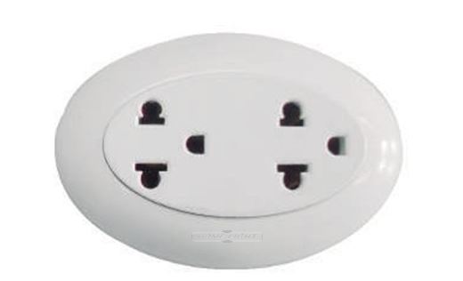 Home Light - Tomacorriente Doble - Cod. 166009 - Sobreponer