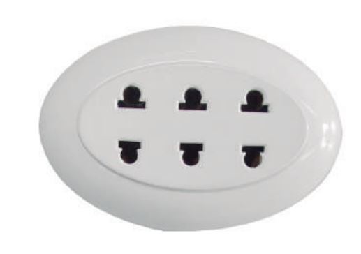 Home Light - Tomacorriente Triple - Cod. 166010 - Sobreponer