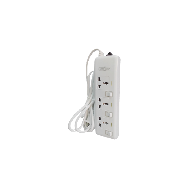 Home Light Luxury - Supresor Pico - Cod. 166036 - 3 Tomas Independientes - 18 AWG