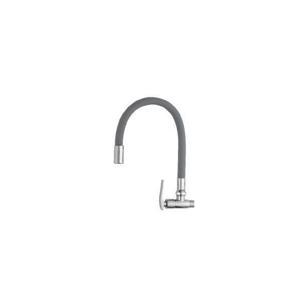 C&amp;A - Llave Lavadero Pico Ganso - Cod. 126244 - A la Pared - Gris