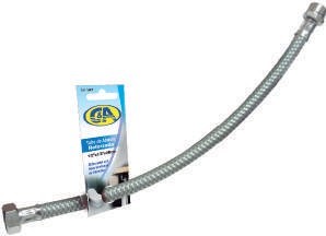 C&amp;A - Tubo Abasto Aluminio - Cod. 126076 - Lavatorio - 1/2&quot; x 40 cm