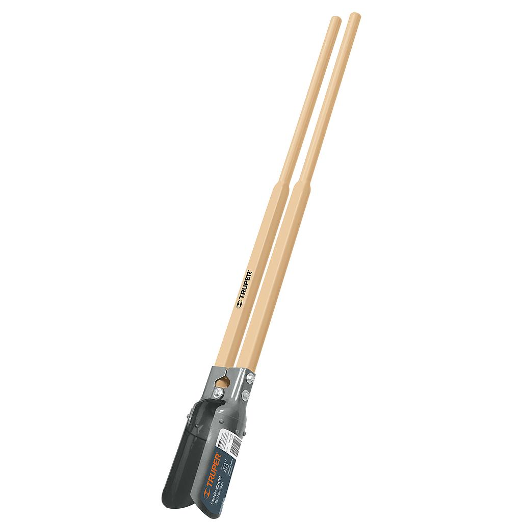 TRUPER - Cavador Atlas Mediano - Cod. 010048 - Mango Madera - 45&quot; - 114 cm -  Negro