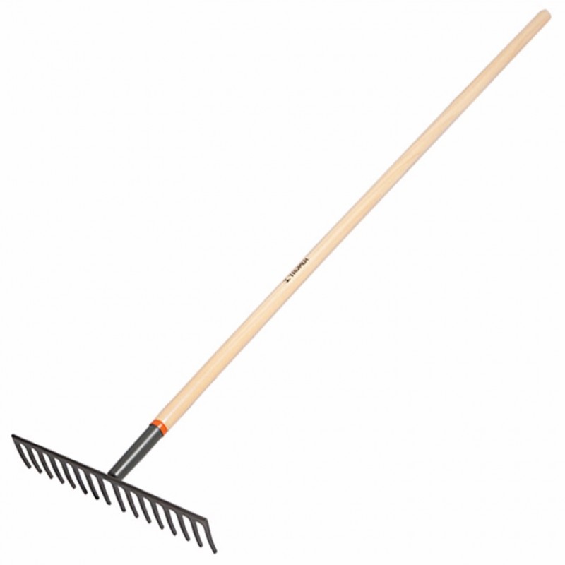 TRUPER - Rastrillo Recto - Cod. 110108 - Mango Madera - 16&quot; 1/2”