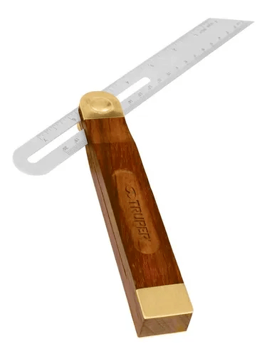 TRUPER - Escuadra Falsa - Cod. 110881 - Mango Madera -  9&quot; - 23 cm