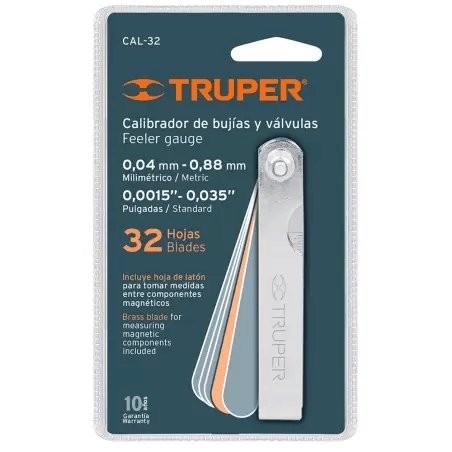 TRUPER - Calibrador Gauge - Cod. 010261 - 32 Hojas
