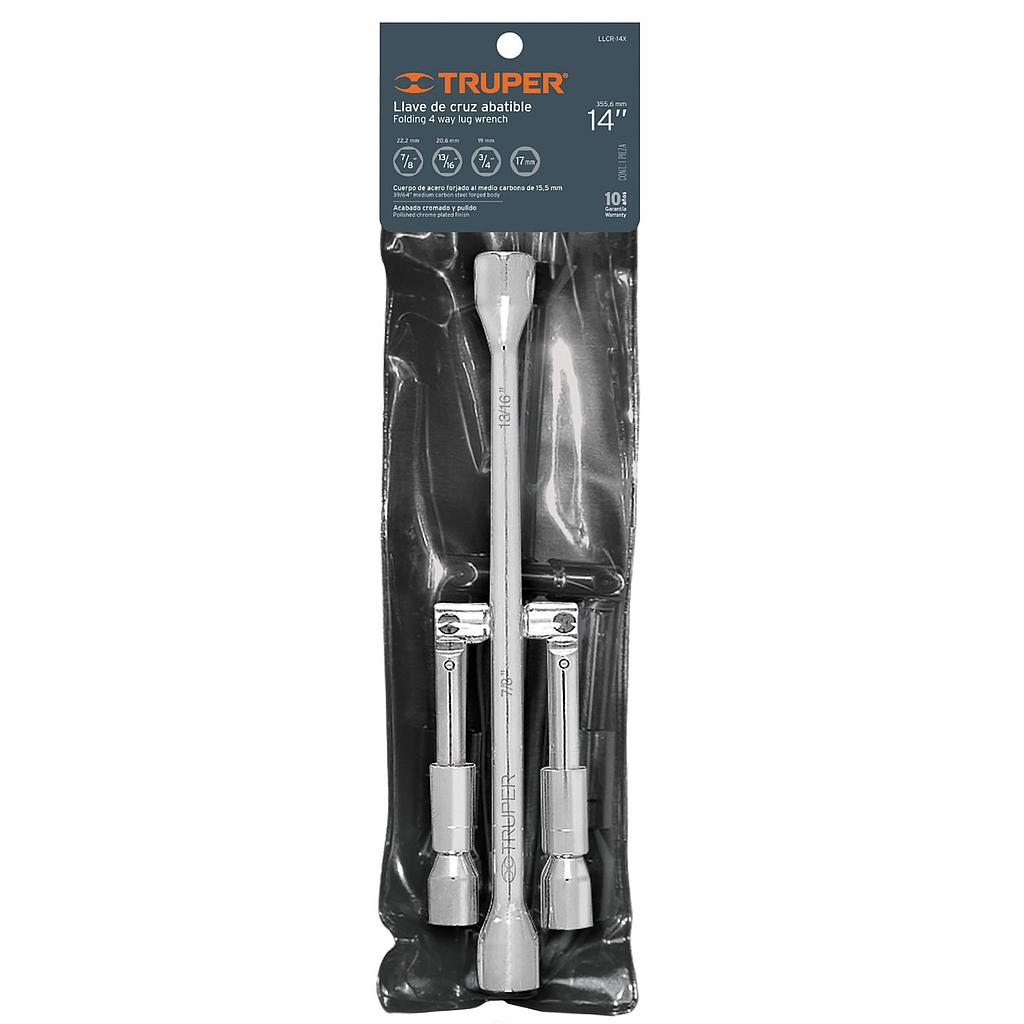 TRUPER - Llave Cruz Plegable - Cod. 110067 - 14&quot;