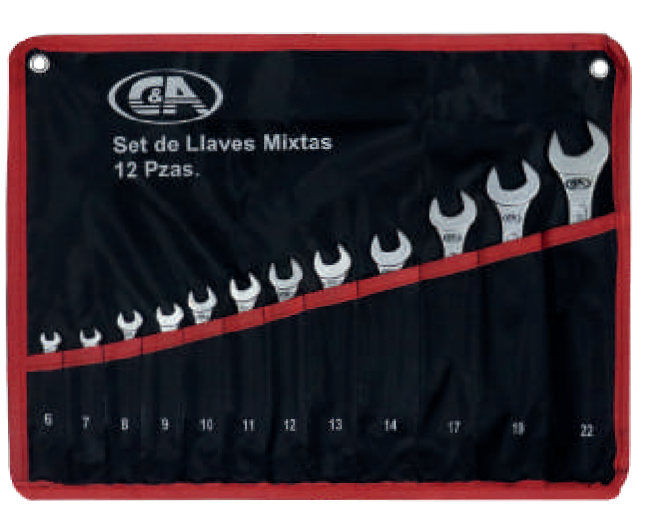 C&amp;A - Set 12 Pzas  Llaves Mixtas - Cod. 140249