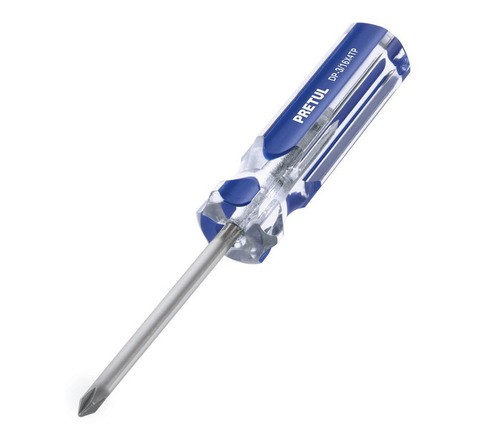 PRETUL - Desarmador Estrella - Cod. 200400 - Mango PVC - 1/4&quot; x 6&quot;