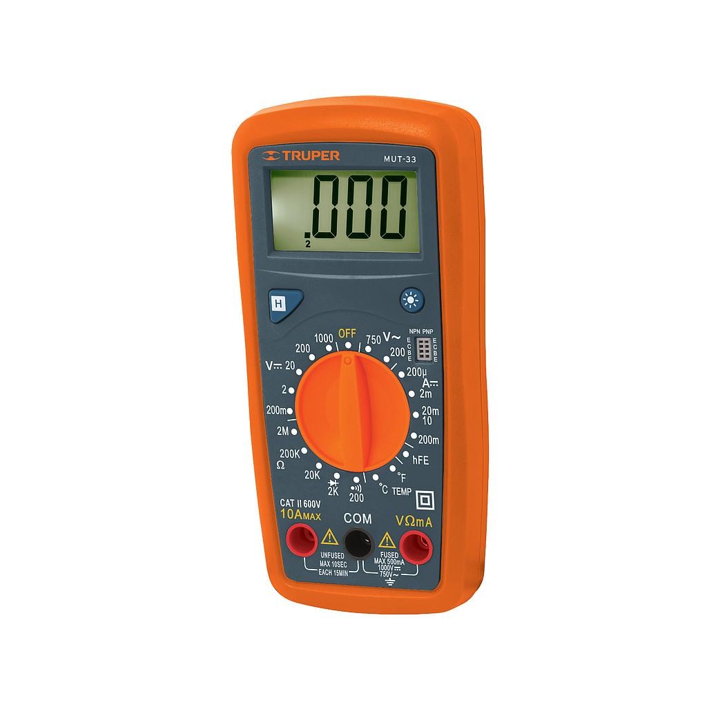 TRUPER - Multimetro Digital - Cod. 110507 - Junior - 200V- 750V