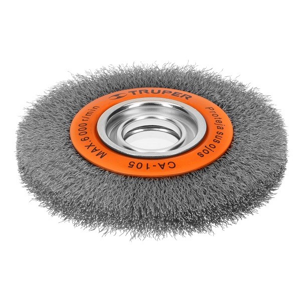 TRUPER - Escobilla Circular - Cod. 010267 - Ondulado  - 6&quot; x 3/4&quot;