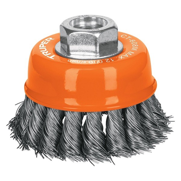 TRUPER - Escobilla Copa  - Cod. 110537 - Trenzada - 4&quot;