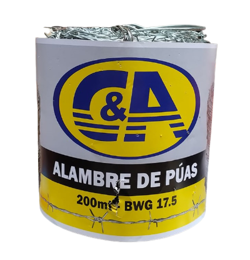 C&amp;A - Alambre Puas - Cod. 139209 - 6 kg. - BWG 17.5 - 200 mts.